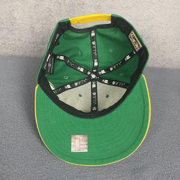 Seattle SuperSonics Hat Cap Snap Back Green Yellow NBA Basketball New Era Mens - Picture 6 of 9